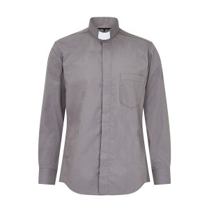 Organic Cotton Men's Charcoal Clerical Shirt