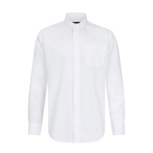 Organic Cotton Men's White Clerical Shirt