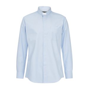 Organic Cotton Men's Light Blue Clerical Shirt